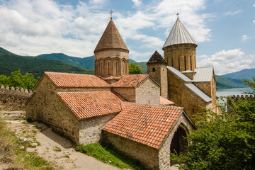 Ananuri fortress complex at Aragvi river in Georgia