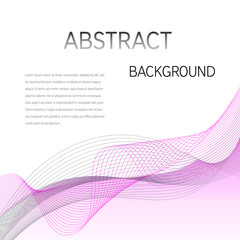 Abstract wave background vector. Purple blue vector background. Smoke wave design. Transparent color background. Perfect design element for any covers background or presentation.