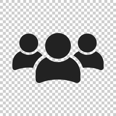 Group of people vector icon. Persons icon illustration.