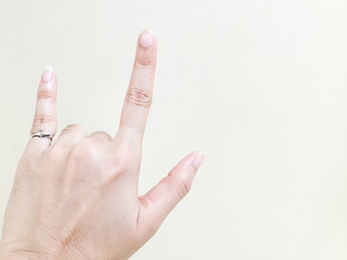 love hand sign background