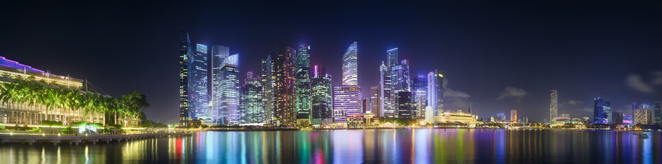 Fototapeta na wymiar Singapore skyline background