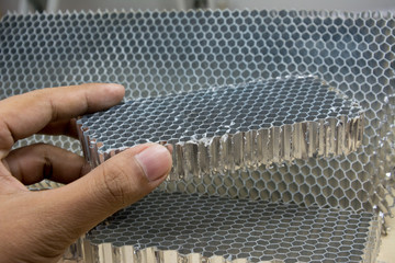 Aluminum honey comb use for automotive composite industry