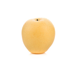 snow pear on white background