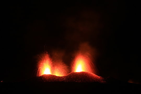 Eruption du piton de la fournaise de juillet 2017