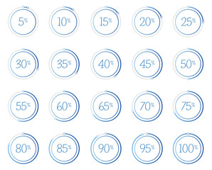 Pie charts vector infographics

