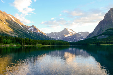 Swiftcurrent Lake in Glacier National Park, Montana