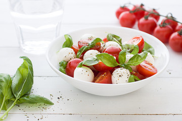 Caprese salad. Close up
