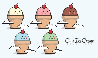 Cute Ice Cream © GBW