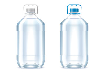 Blank plastic bottles 5L for water
