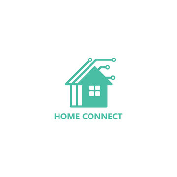Home Connect Logo Template Design