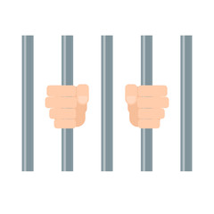 hands behind bars