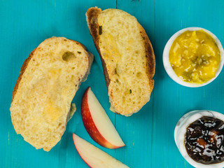 Melted Cheese on Toasted Ciabatta Bread © Martin Lee