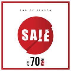 sale poster end of season one illustration