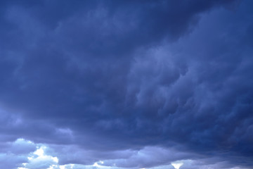 Sky and clouds / Sky and rain clouds, use as background.