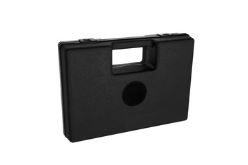 Black case for guns isolated for white