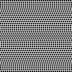 Geometric wave black and white texture. Mesh, grid pattern of lines