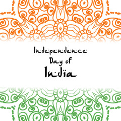 Festive illustration of Independence Day of India