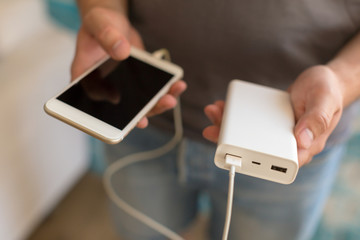Smartphone charging with power bank