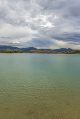 The Alloz reservoir in Lerate, Navarra, Spain