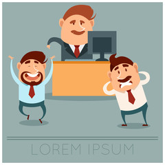 Business concept about Boss choice