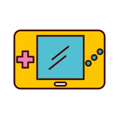 Portable video game console vector illustration design