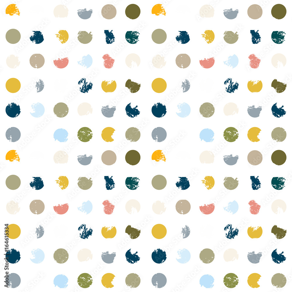 Poster modern vector polka dot seamless pattern.