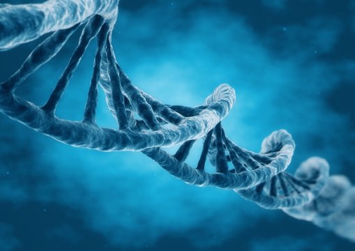 3D Rendering DNA strand
