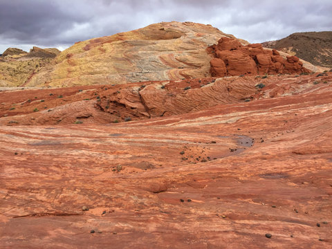 The unique red sandstone rock formations © riderolga