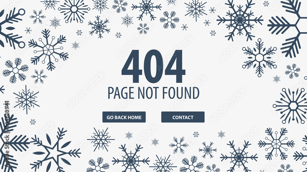 Fototapete 404 error. page not found. ui ux template for website. vector illustration.