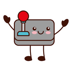 video game control kawaii character vector illustration design