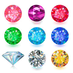 Gemstone jewerly set