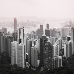 Hong Kong downtown view
