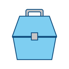 Fisherman box isolated