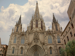 Fototapeta na wymiar Barcelona Cathedral, Spain