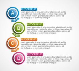 Abstract options infographics template. Infographics for business presentations or information banner.