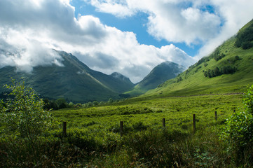 Obraz premium Glencoe Mountains in Scotland