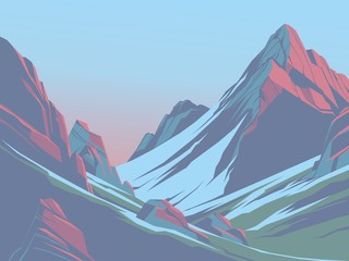 Mountains in the afternoon - 164621592