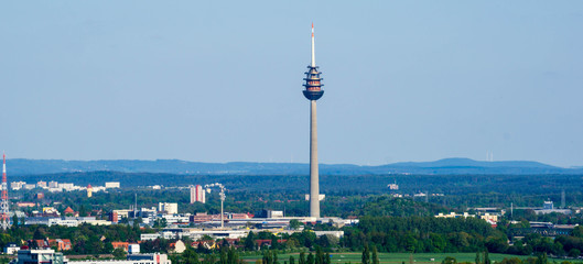 Naklejka premium Fernsehturm Fernmeldeturm Nürnberg