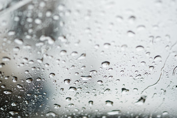 Rain on the glass