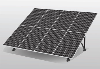Solar cells panel vector 