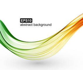 Abstract colorful wave background. Vector illustration.