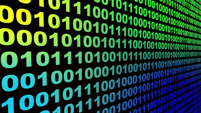 4k,Binary source code,data digital display,future tech background.