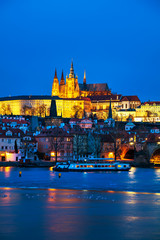 Obraz premium Old Prague cityscape overview