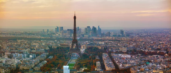 Fotobehang Aerial overview of Paris © andreykr