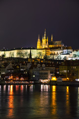 Obraz premium Old Prague cityscape overview