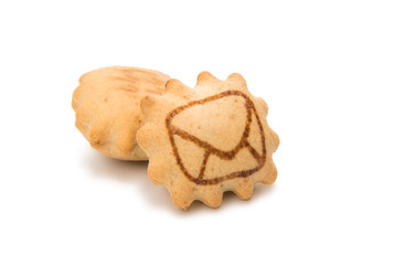 Biscuit with bitter chocolate cream filling
