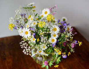 Summer bouquet. Wild flowers of the European part of Russia.	