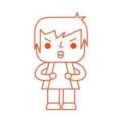 Avatar of a video game warrior vector illustration design