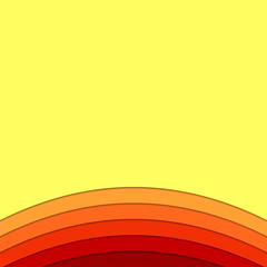 Background template from curves - vector design with shadow effect