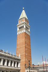 Fototapeta na wymiar San Marco Campanile bell tower in Venice